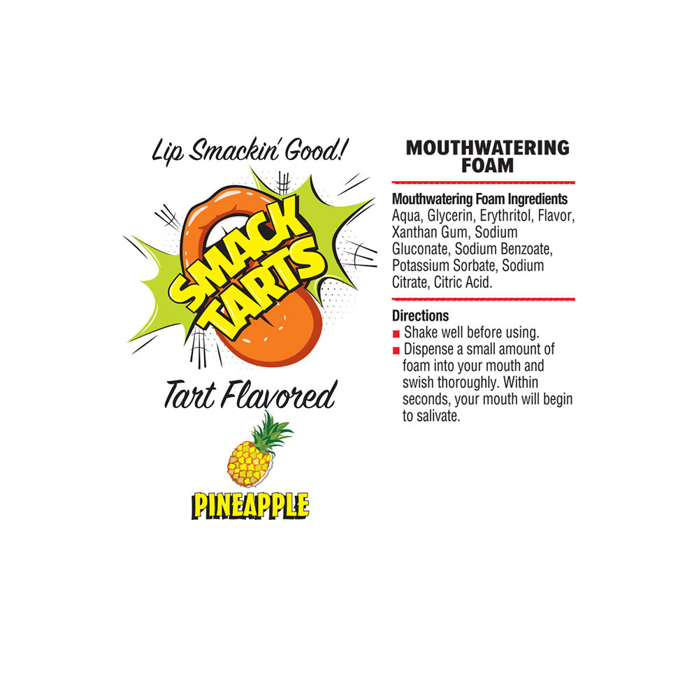 Smack Tarts Mouthwatering Foam - Pineapple - Sour Pineapple Flavoured - 80 ml Bottle