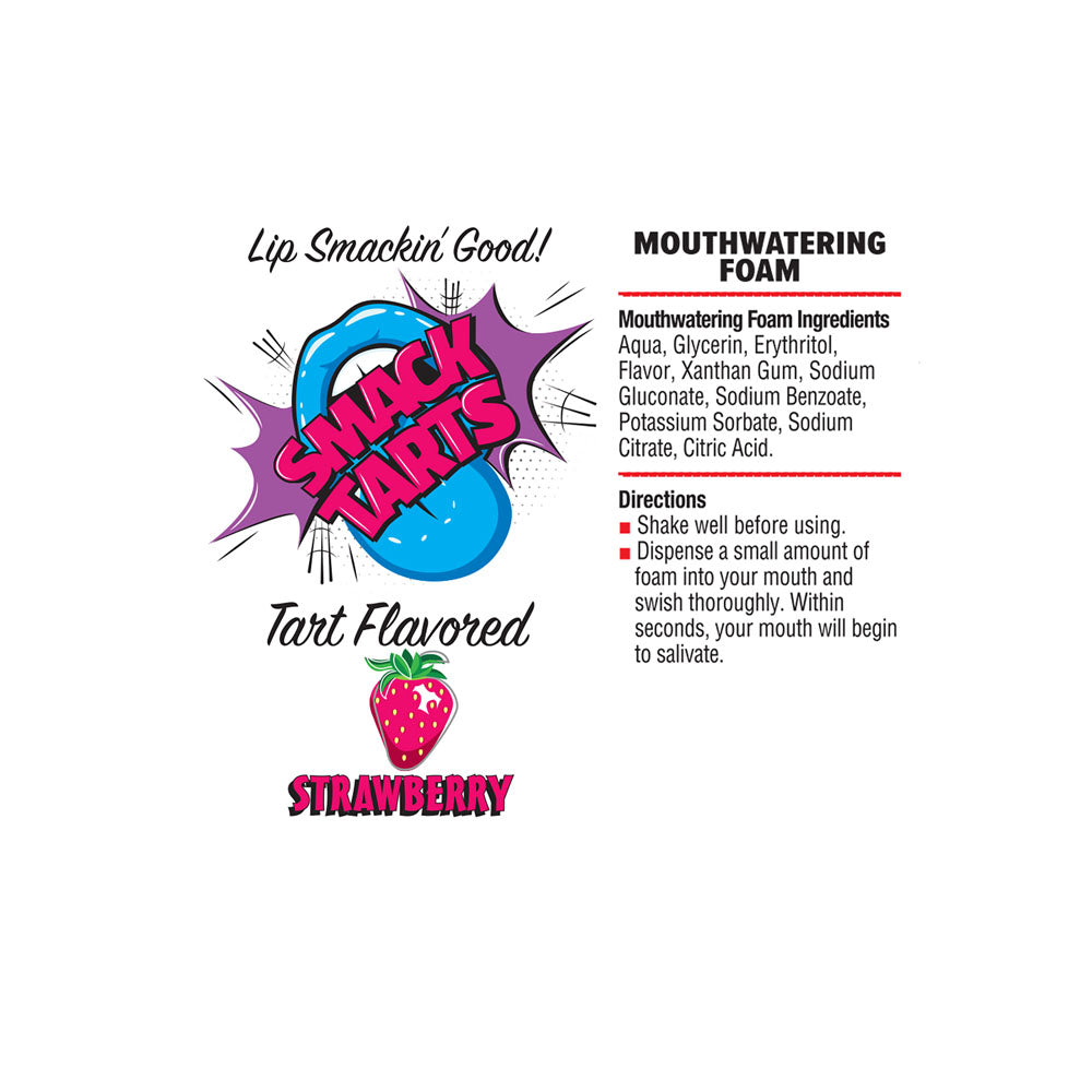 Smack Tarts Mouthwatering Foam - Strawberry - Sour Strawberry Flavoured - 80 ml Bottle