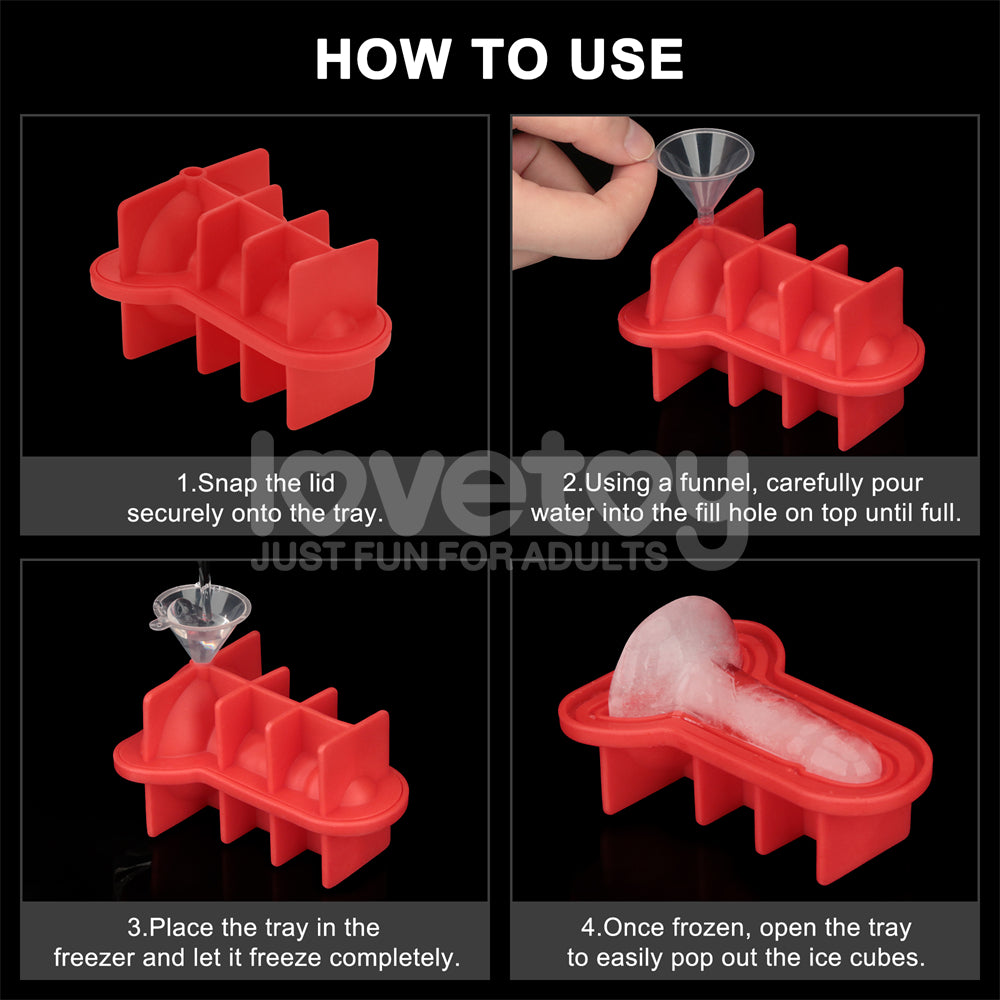 Jokes & Parties Mini Penis Silicone Ice Tray - Novelty Ice Tray