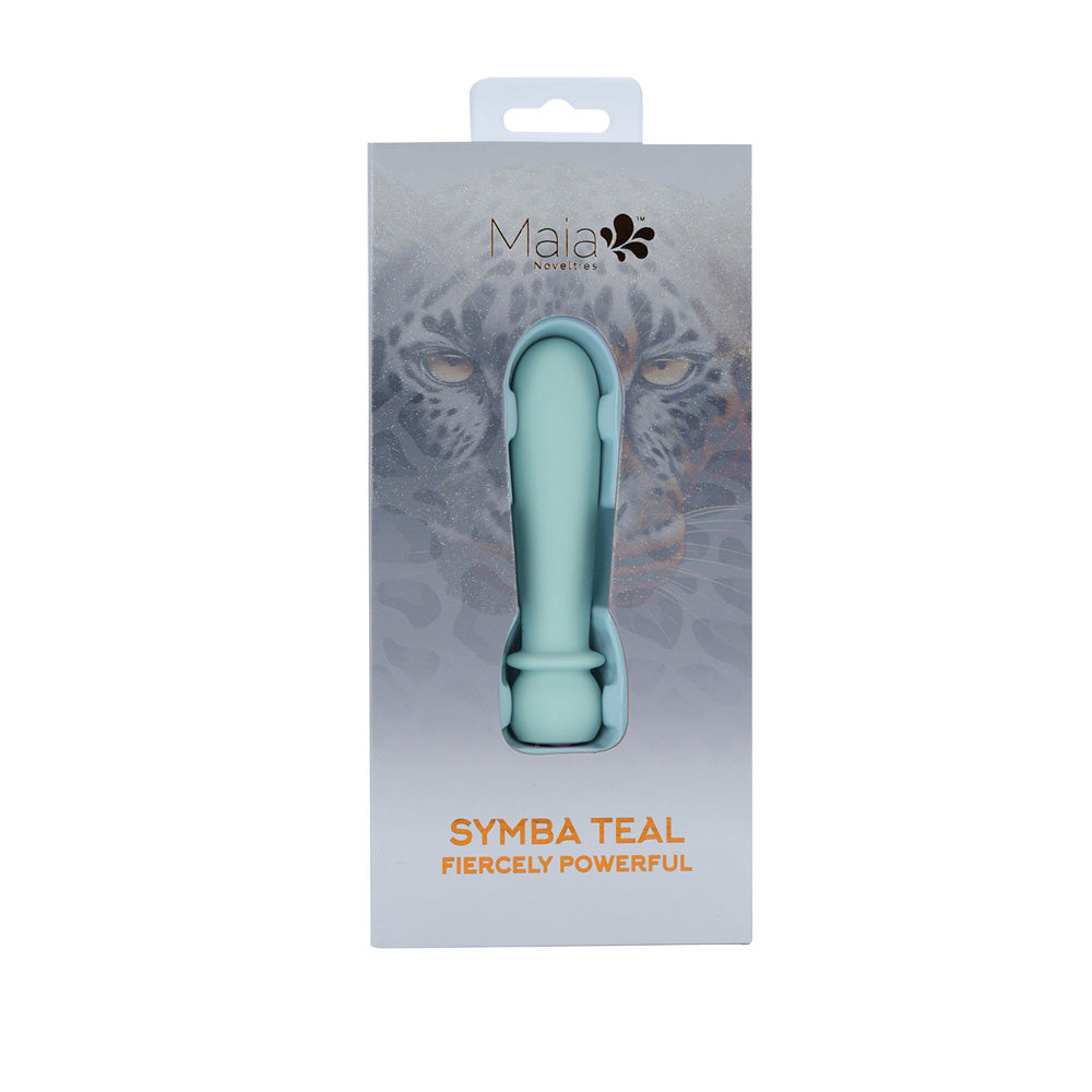 Maia SYMBA - Teal - Teal 10.8 cm USB Rechargeable Powerful Bullet