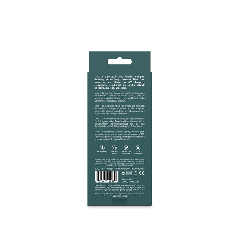 Lust-n-Dreams - Tango - Autumn - Beige 11.5 cm USB Rechargeable Vibrating Butt Plug