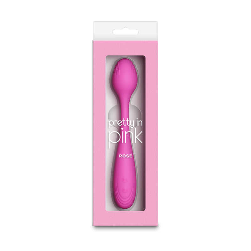 Pretty in Pink Rose - Pink - Pink 19.4 cm USB Rechargeable Vibrator