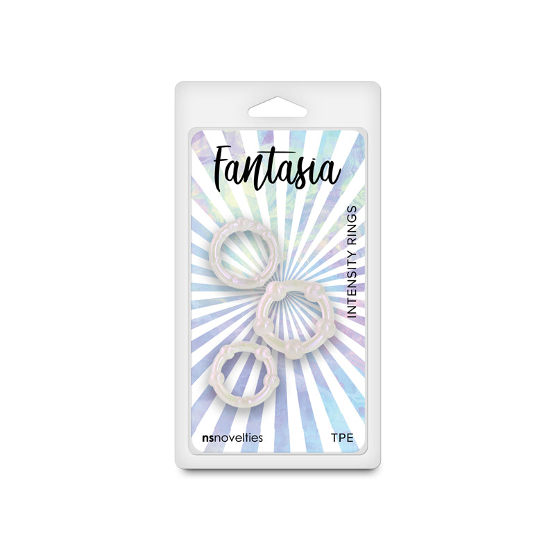 Fantasia - Intensity Rings - Pearl - Pearlescent Beaded Cock Rings - Set of 3 Sizes