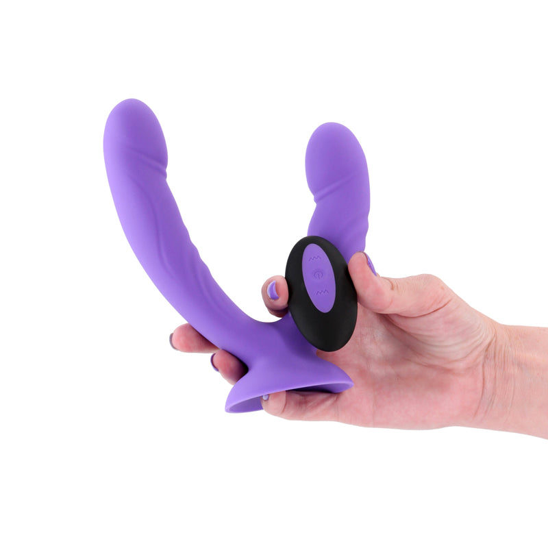 INYA Duet - Purple - Purple USB Rechargeable Vibrating Double Dildo with Wireless Remote