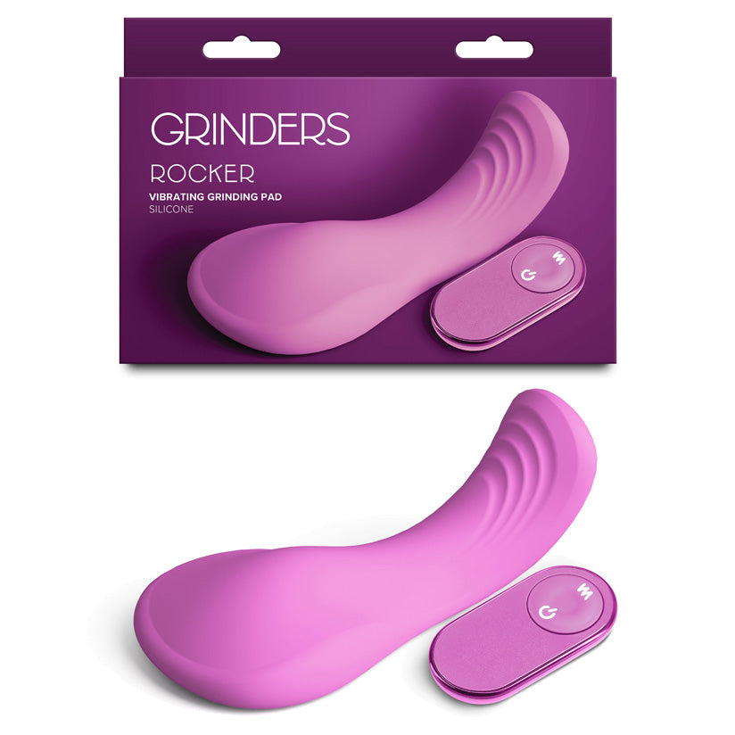 Grinders Rocker - Pink - Pink USB Rechargeable Vibrating Grinder Pad with Remote