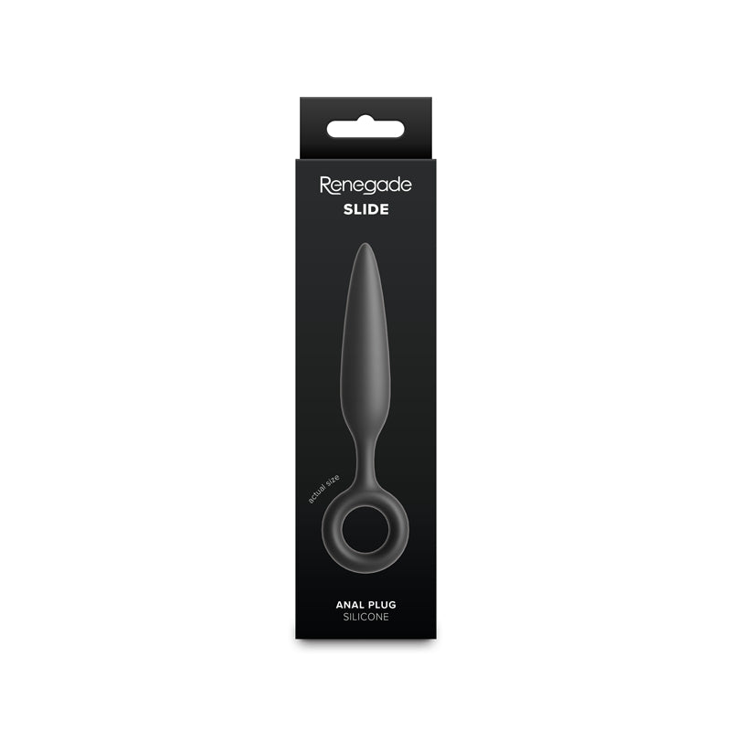 Renegade Slide - Black - Black 12.7 cm Anal Plug
