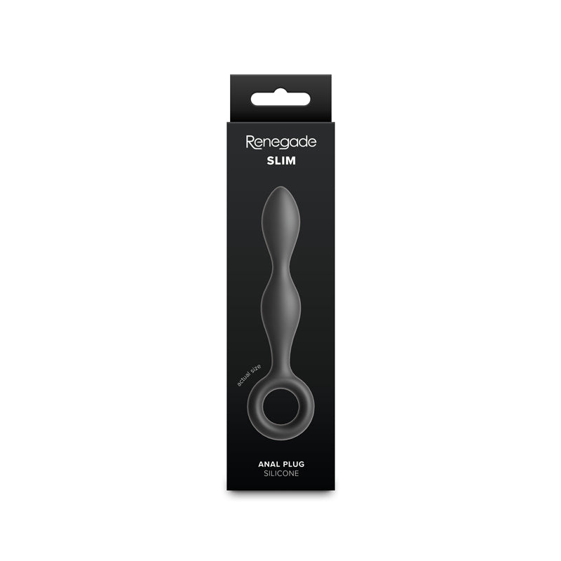 Renegade Slim - Black - Black 12.7 cm Anal Plug