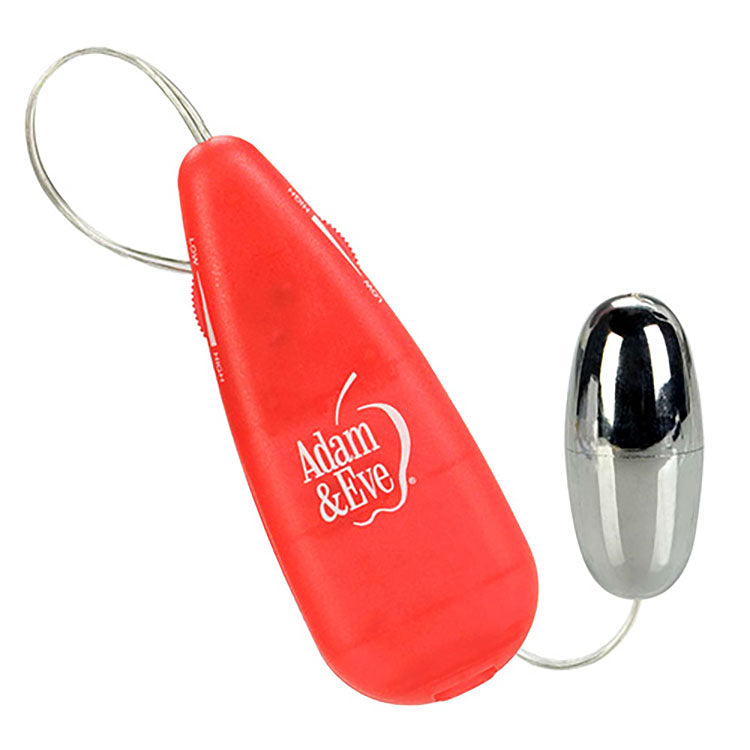 Adam & Eve VIBRATING SILVER BULLET - Silver Vibrating Bullet with Remote Control