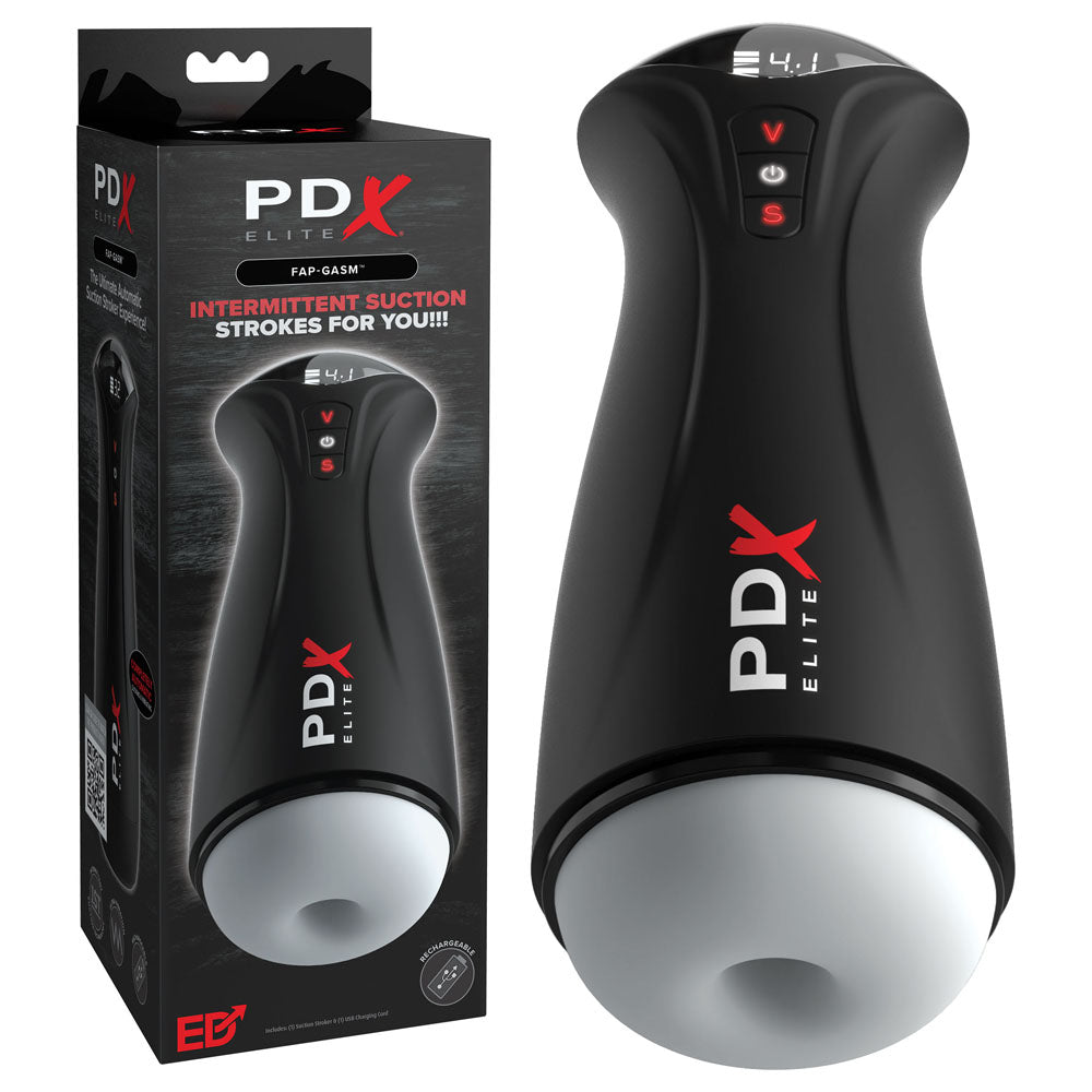 PDX Elite Fuck-Gasm - Flesh - USB Rechargeable Sucking & Vibrating Auto Stroker