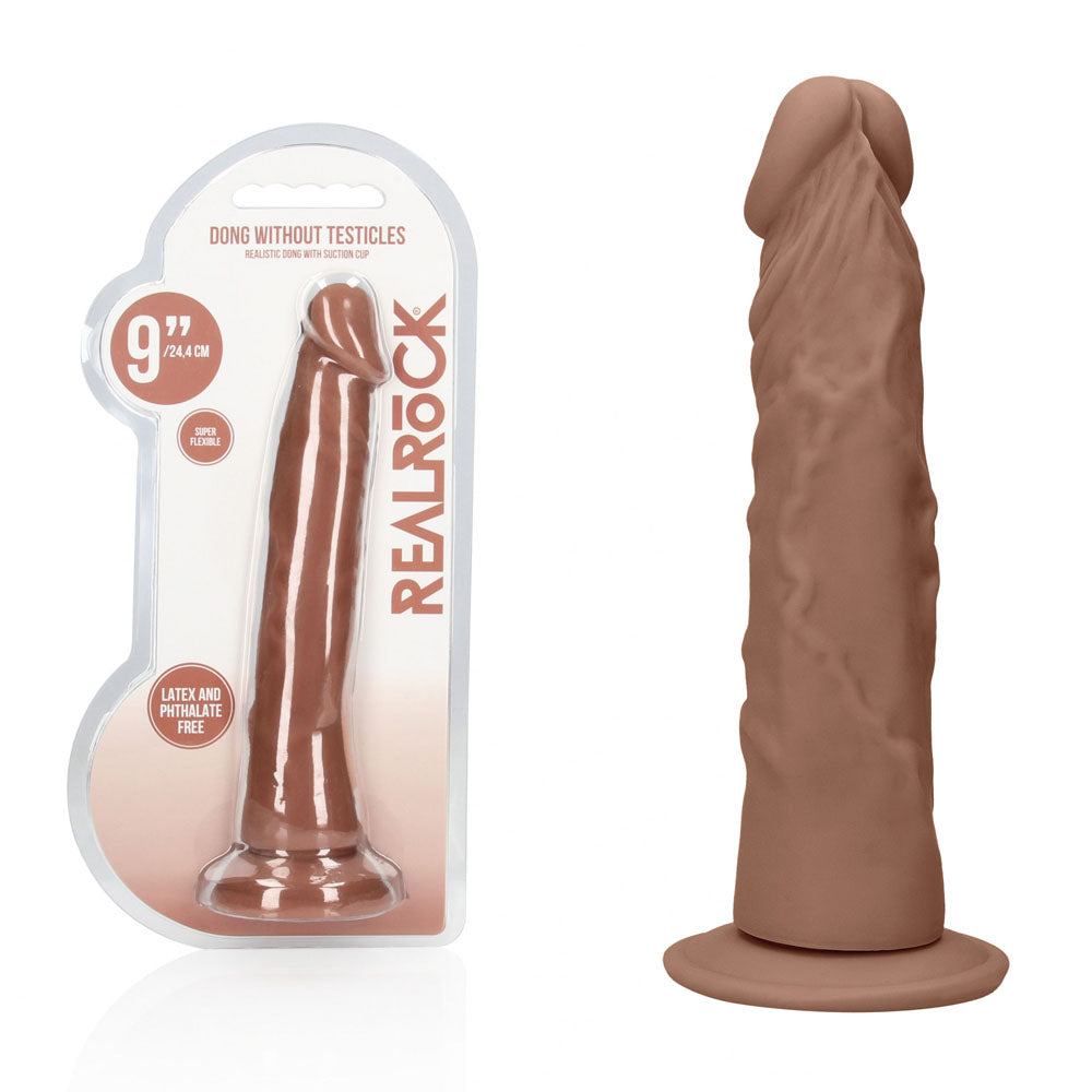 REALROCK 9'' Realistic Dildo - Tan - Tan 22.9 cm Dong