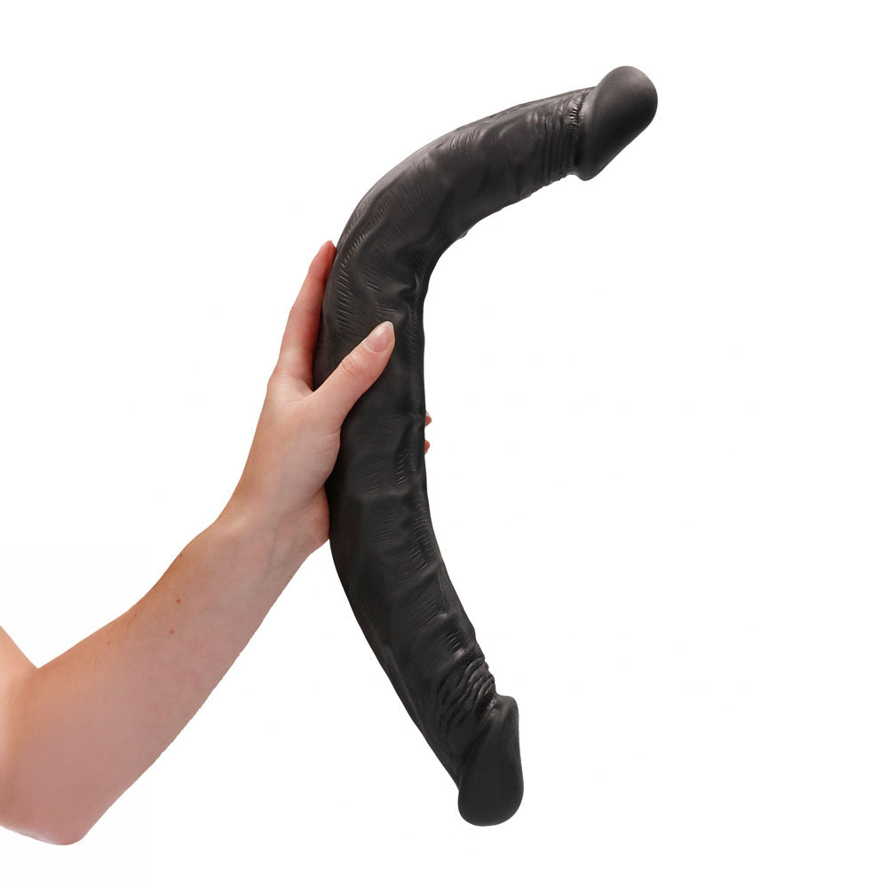 REALROCK 18'' Double Dildo - Black - Black 46 cm Double Dong