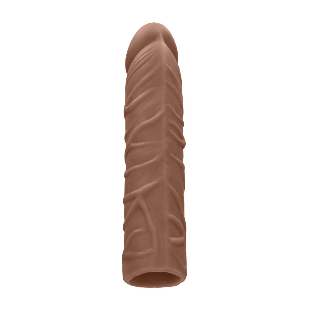 REALROCK 7'' Penis Extender - Tan - Tan 17.8 cm Penis Extension Sleeve