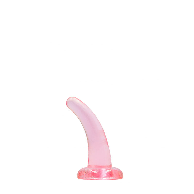 REALROCK Non Realistic Dildo With Suction Cup - 11.5 cm - Pink 11.5 cm Curved Pegging Dong