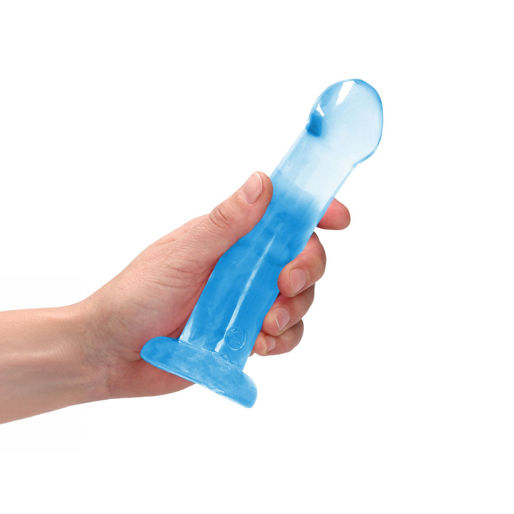 REALROCK Dildo With Suction - 17 cm - Blue - Blue 17 cm Dildo