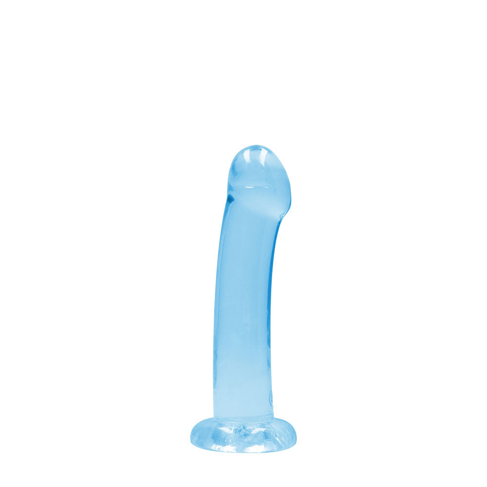 REALROCK Non Realistic Dildo With Suction Cup - 17 cm - Blue - Blue 17 cm Dong