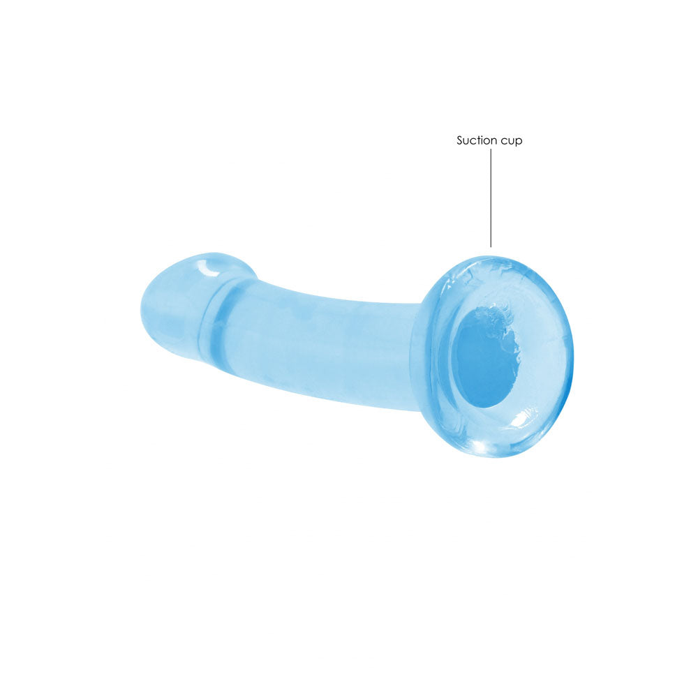 REALROCK Dildo With Suction - 17 cm - Blue - Blue 17 cm Dildo