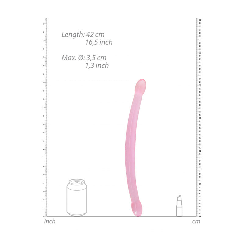 REALROCK Non Realistic Double Dong 17'' - Pink 42 cm Double Dong