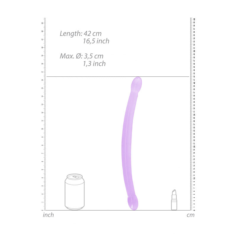 REALROCK Non Realistic Double Dong 17'' - Purple 42 cm Double Dong