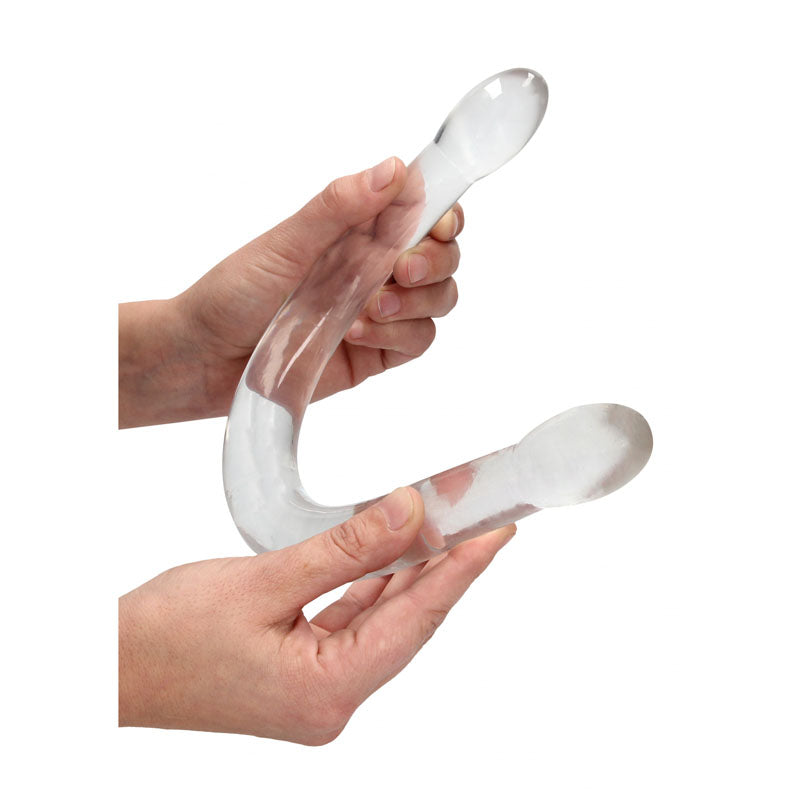REALROCK Non Realistic Double Dong 17'' - Clear 43 cm Double Dong