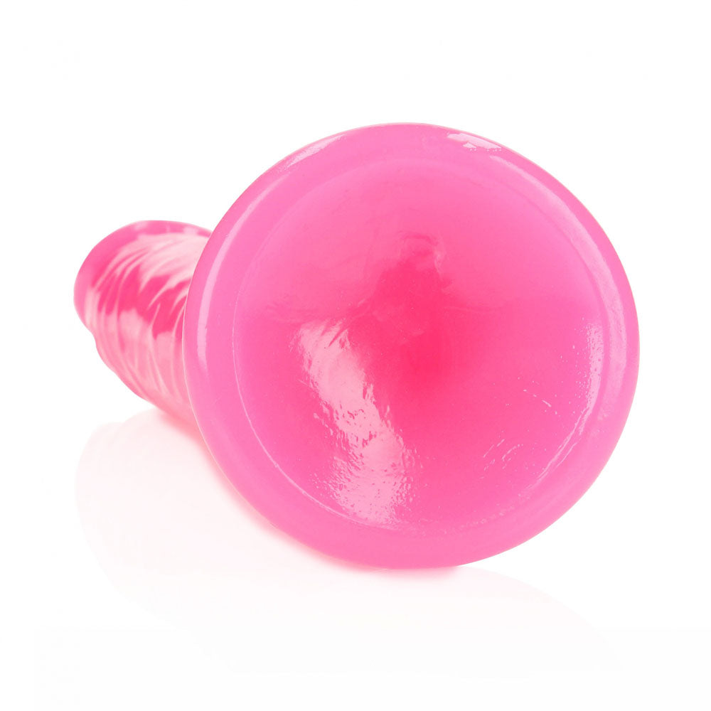 REALROCK 29 cm Slim Glow in the Dark Neon - Pink - Glow in Dark Pink 29 cm (11'') Dong