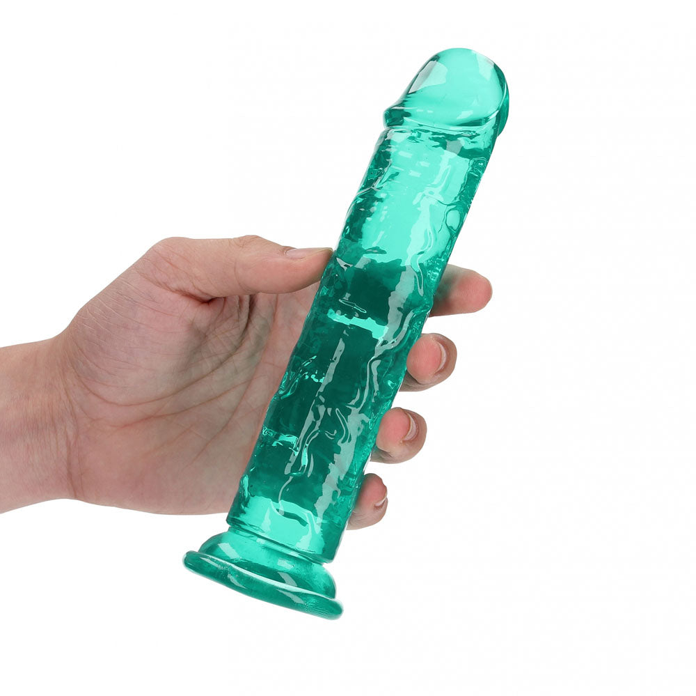 REALROCK 18 cm Straight Dildo - Turquoise - Turquoise 18 cm (7'') Dong