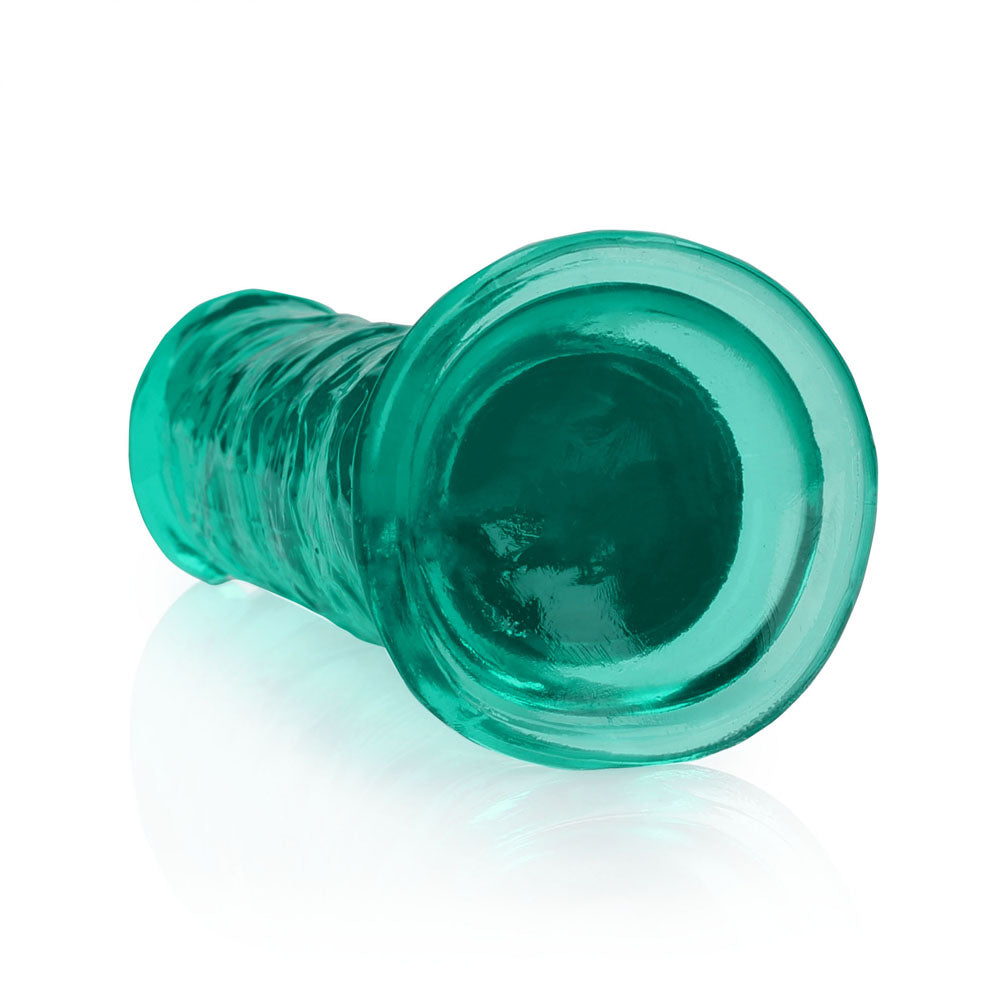 REALROCK 18 cm Straight Dildo - Turquoise - Turquoise 18 cm (7'') Dong