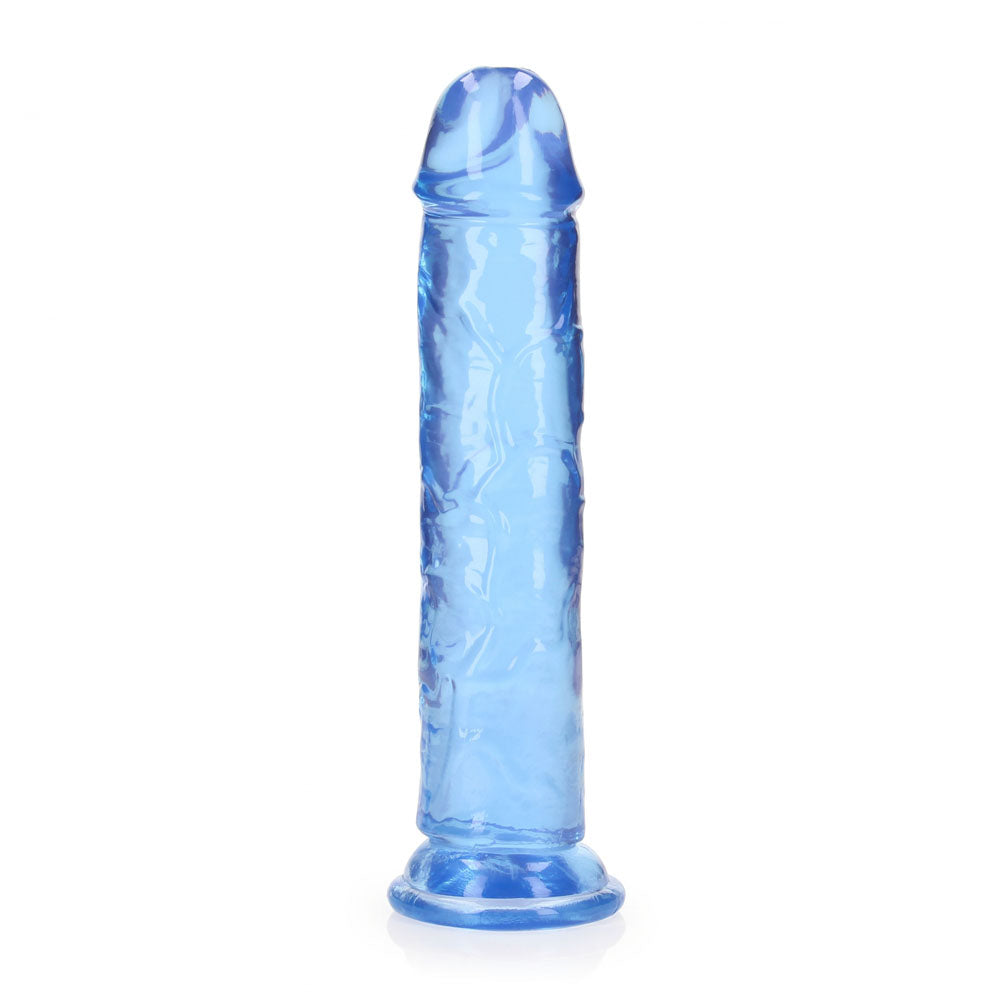 REALROCK 20 cm Straight Dildo - Blue - Blue 20 cm (8'') Dong