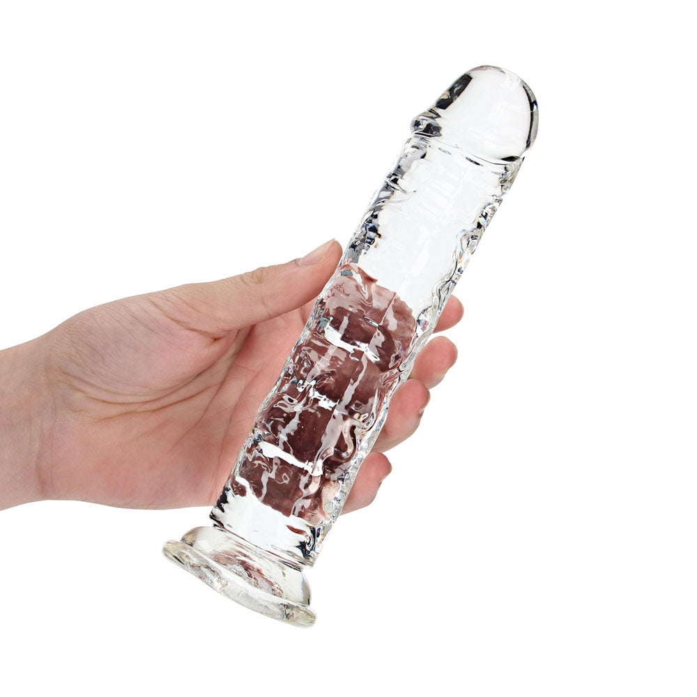 REALROCK 20 cm Straight Dildo - Transparent - Clear 20 cm (8'') Dong