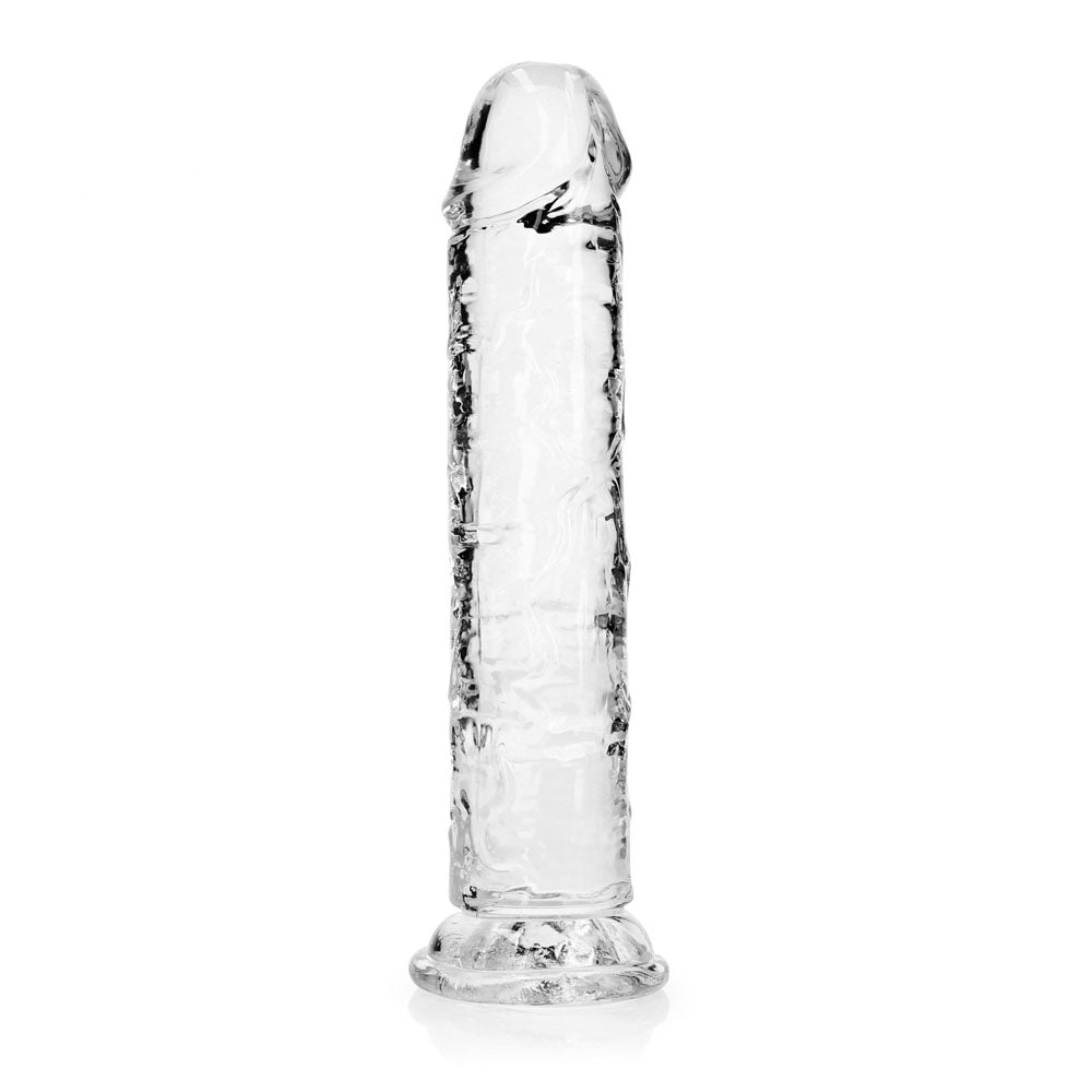 REALROCK 20 cm Straight Dildo - Transparent - Clear 20 cm (8'') Dong