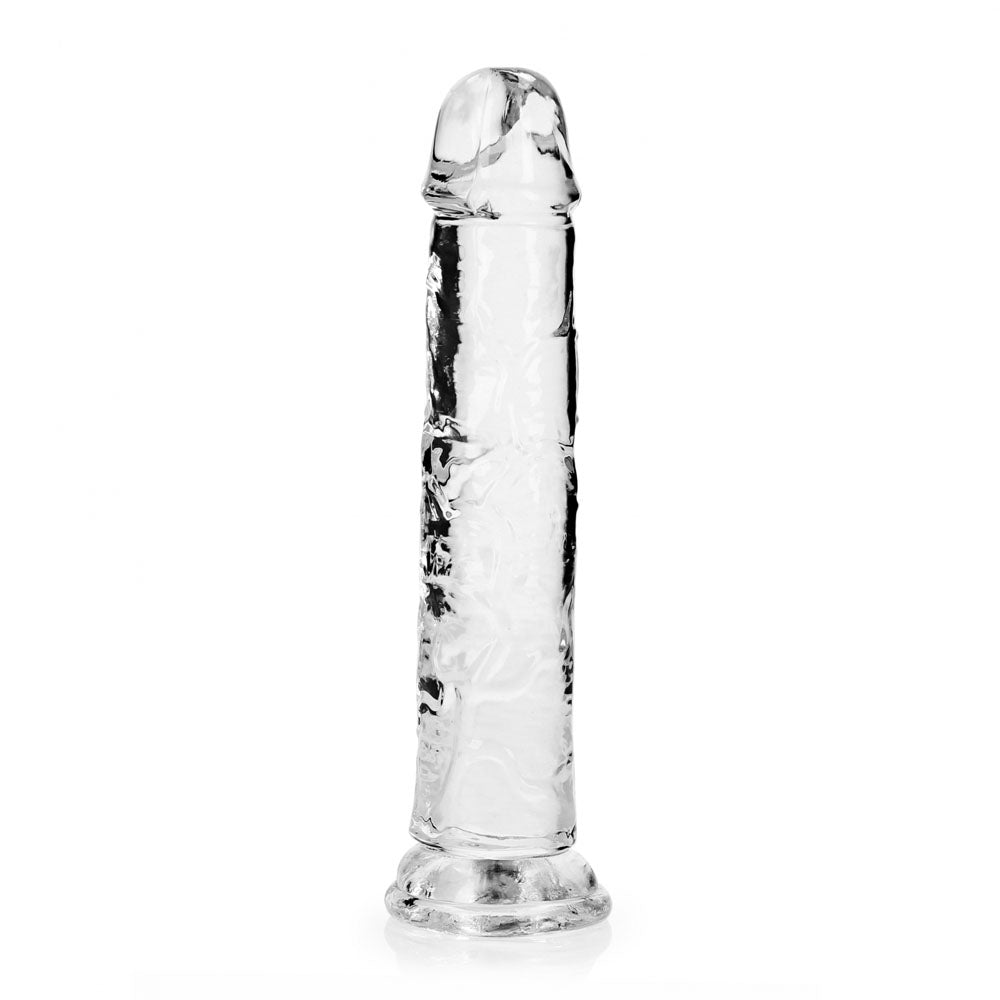 REALROCK 20 cm Straight Dildo - Transparent - Clear 20 cm (8'') Dong