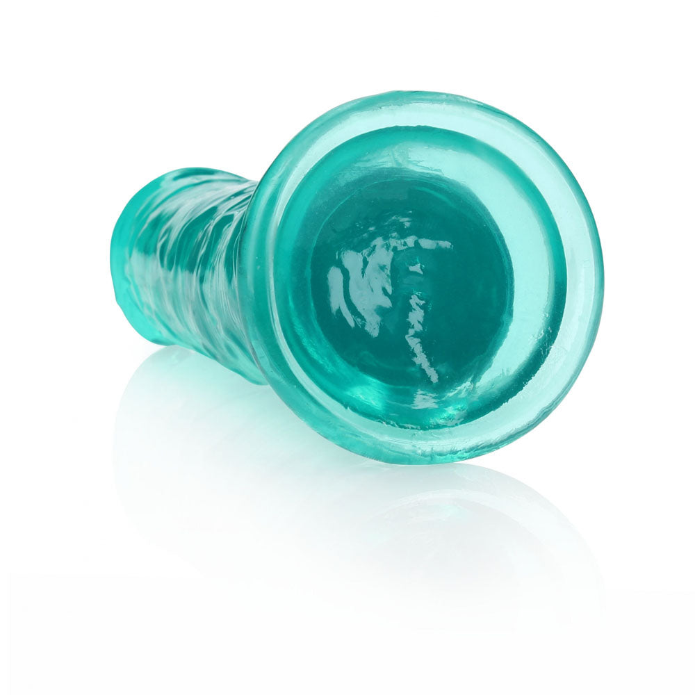 REALROCK 25 cm Straight Dildo - Turquoise - Turquoise 25 cm (10'') Dong