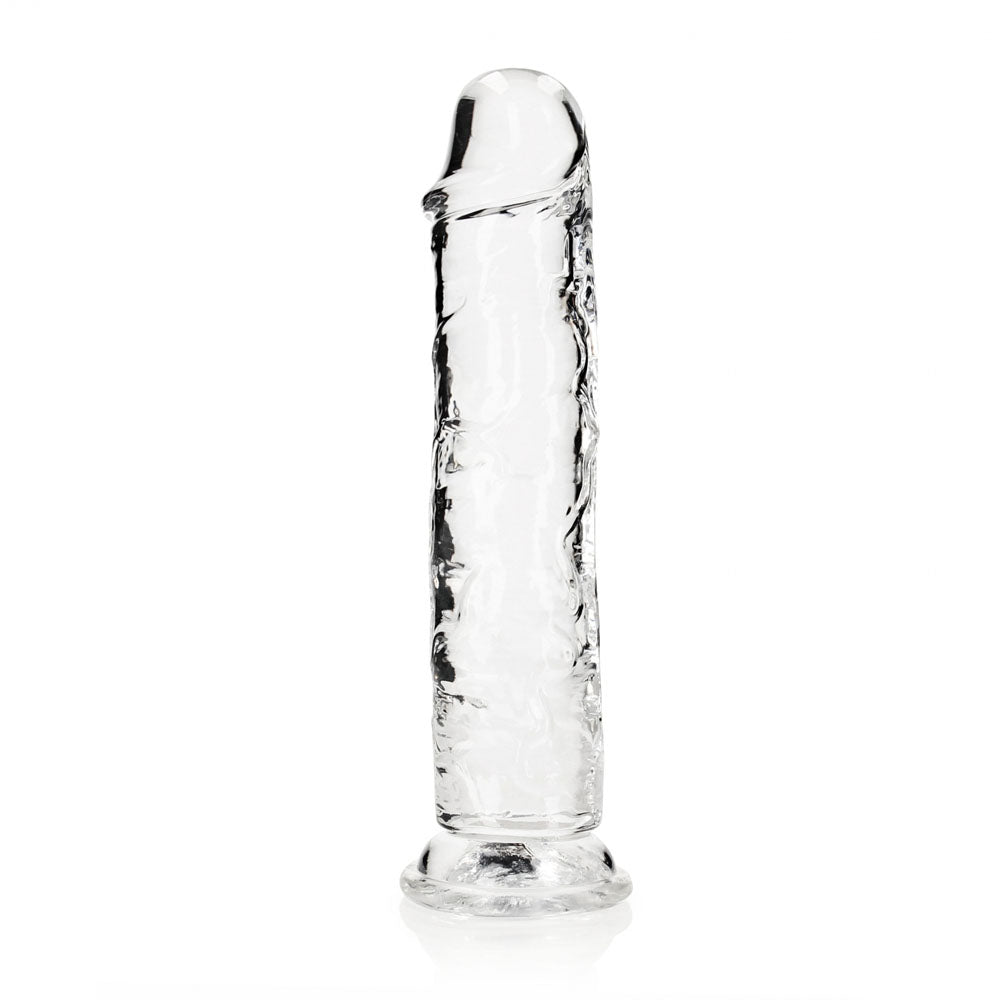 REALROCK 28 cm Straight Dildo - Transparent - Clear 28 cm (10'') Dong