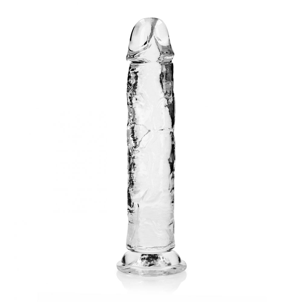 REALROCK 28 cm Straight Dildo - Transparent - Clear 28 cm (10'') Dong
