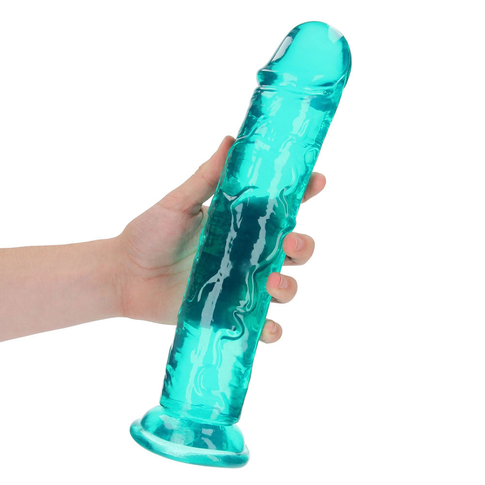 REALROCK 31 cm Straight Dildo - Turquoise - Turquoise 31 cm (11'') Dong