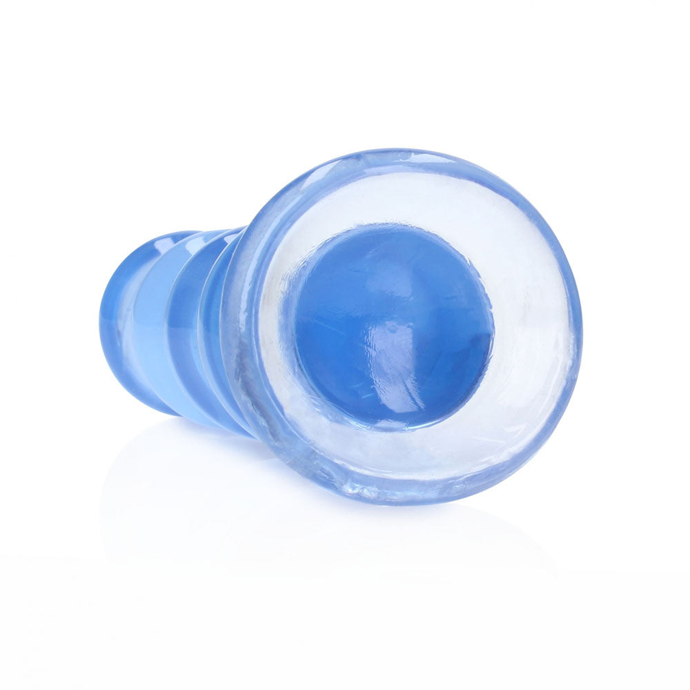 REALROCK 14 cm Curvy Anal Plug - Blue - Blue 14 cm (4.5'') Butt Plug