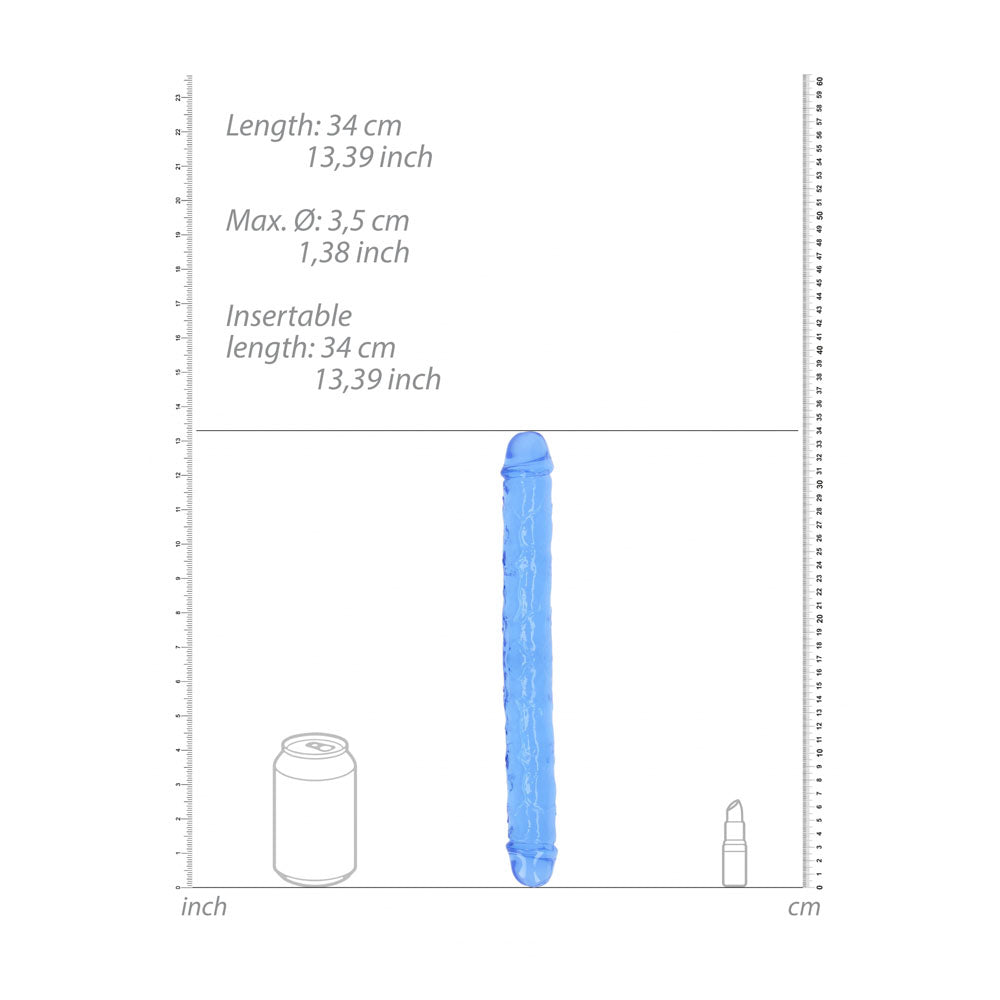 REALROCK 34 cm Double Dong - Blue - Blue 34 cm (14'') Double Dong