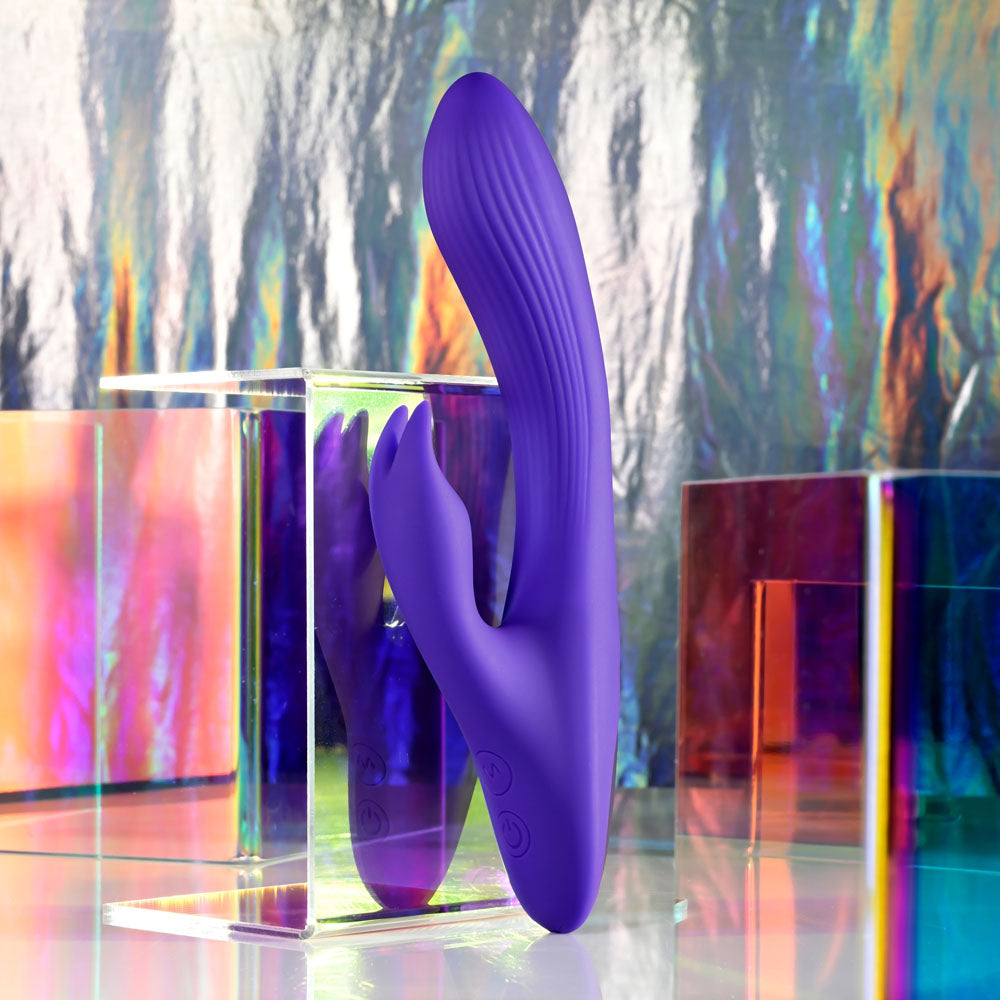 Selopa POSEABLE BUNNY - Purple 21 cm USB Rechargeable Poseable Rabbit Vibrator