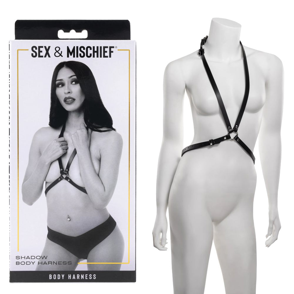 S&M Shadow Body Harness - Black Harness