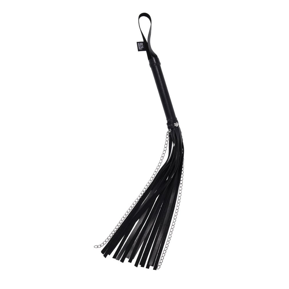S&M Shadow Chain Flogger - Black Flogger Whip