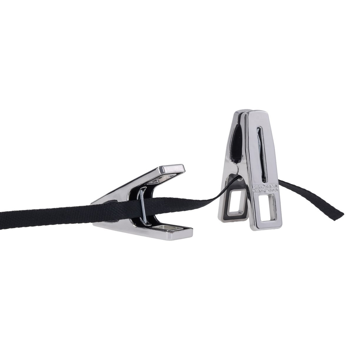 EDGE Body Zipper Clothes Pins - Chrome Chrome Pins - Set of 16