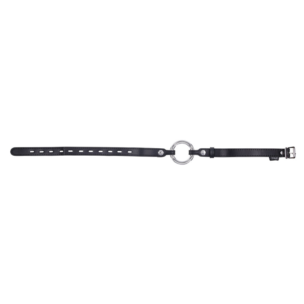 EDGE Interchangeable Ring Gag - Black Mouth Gag Restraint with 2 Interchangeable Pieces