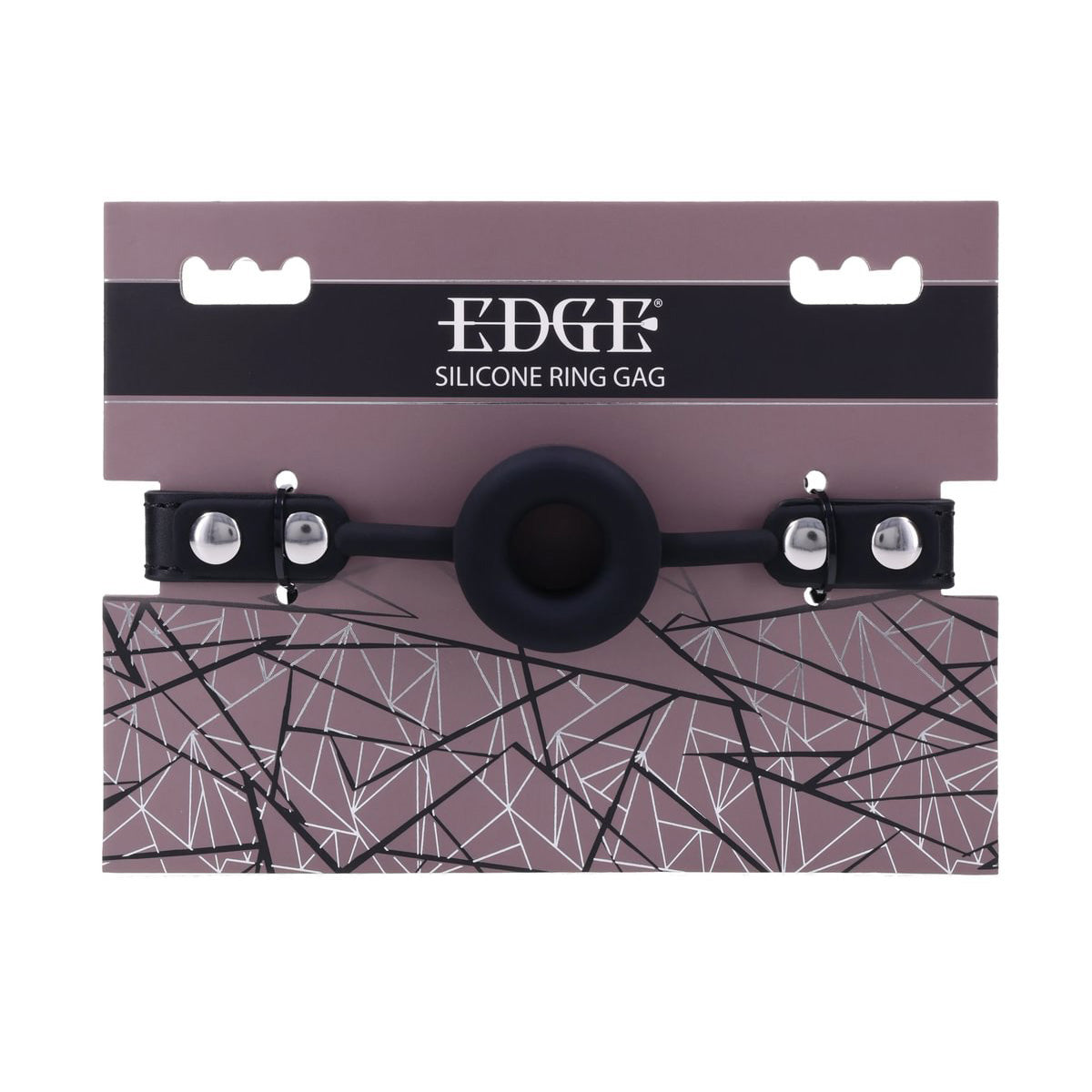 EDGE Silicone Ring Gag - Black Mouth Restraint