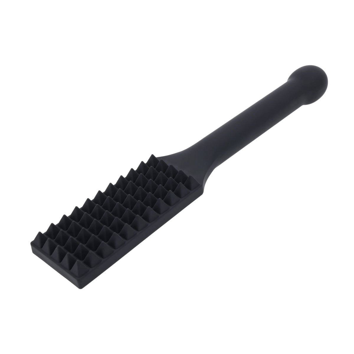 EDGE Spiked Silicone Paddle - Black Spanking Paddle with Insertable Handle