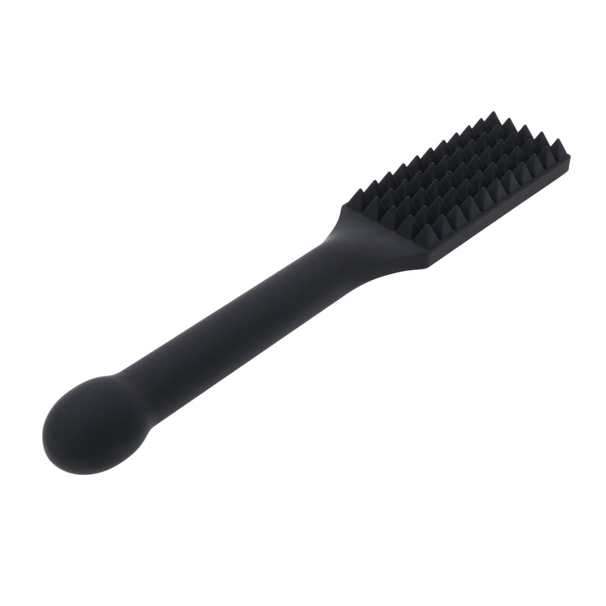 EDGE Spiked Silicone Paddle - Black Spanking Paddle with Insertable Handle