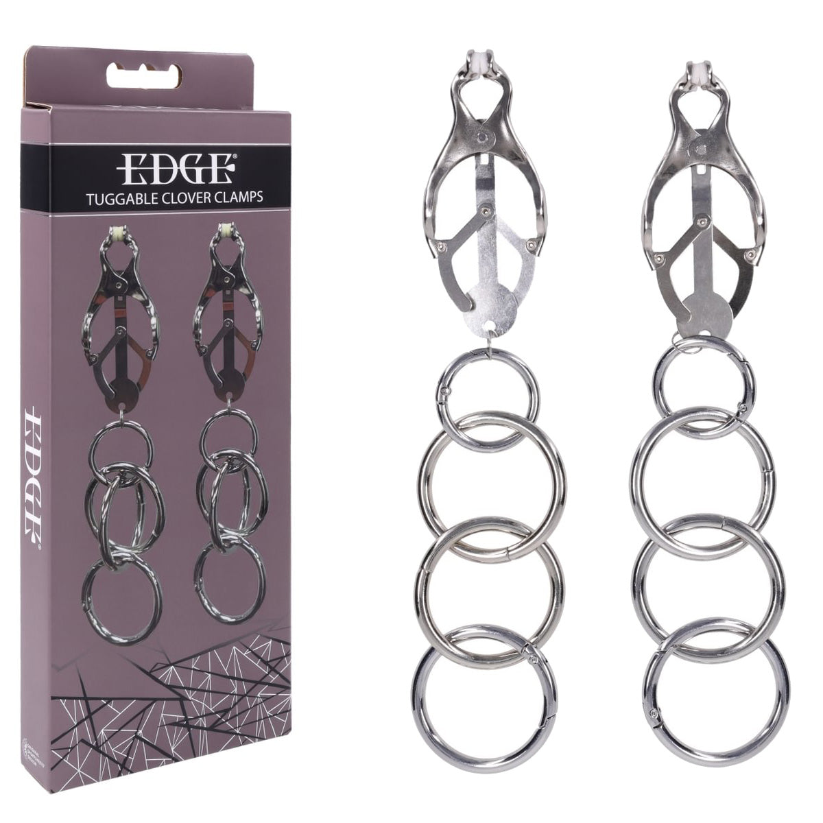EDGE Tuggable Clover Clamps - Metal Nipple Restraints