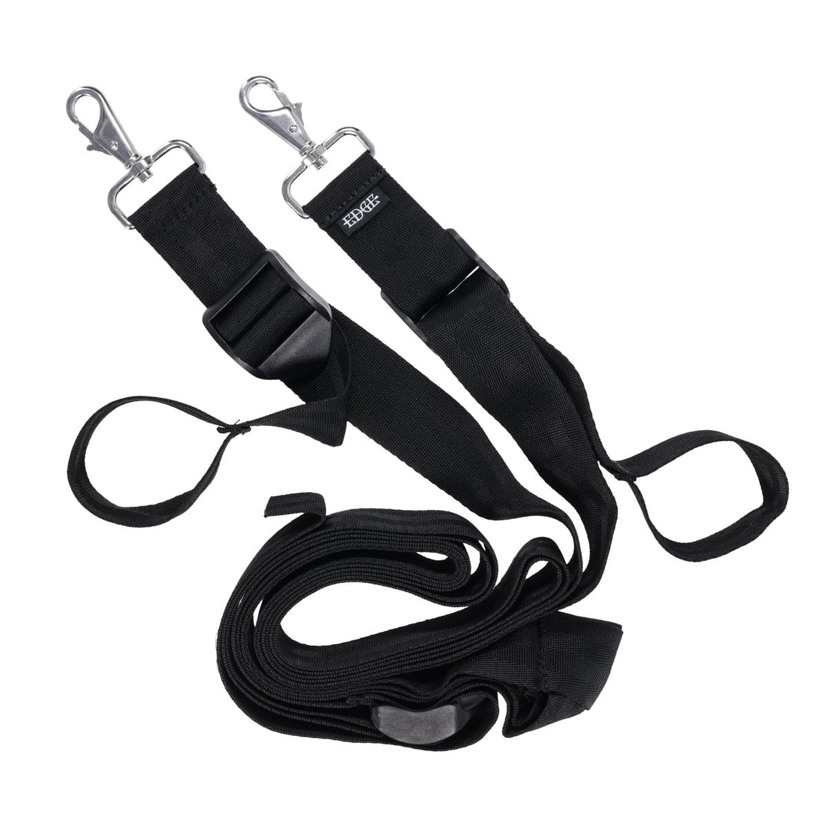EDGE Adjustable Door Restraints - Black Restraints (Cuffs not included)