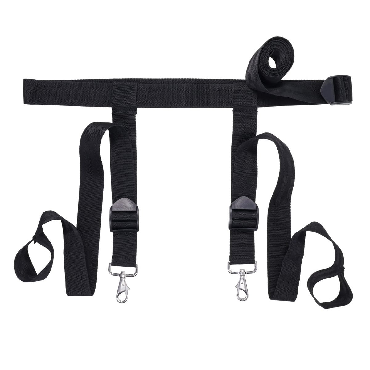 EDGE Adjustable Door Restraints - Black Restraints (Cuffs not included)