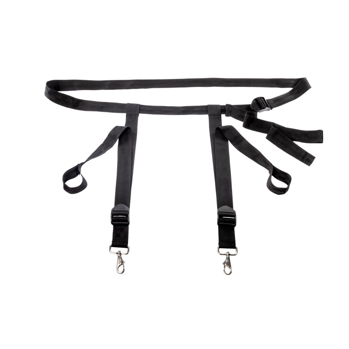 EDGE Adjustable Door Restraints - Black Restraints (Cuffs not included)