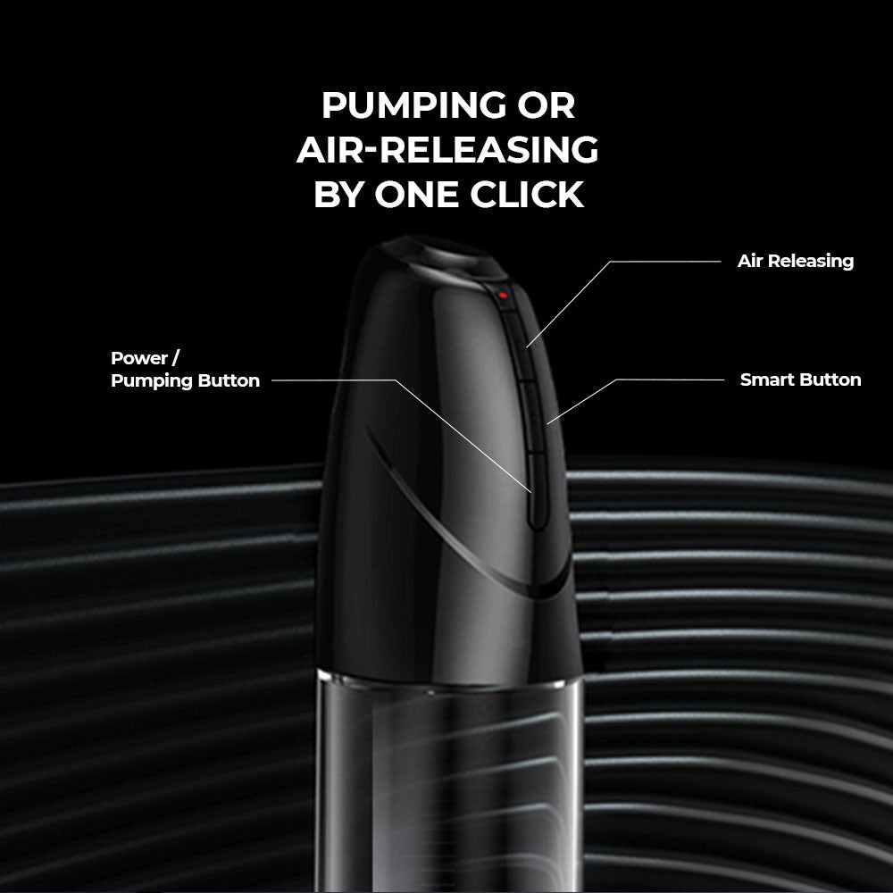 LuvPump Smart Penis Pump - Clear USB Rechargeable 2-in-1 Automatic Penis Pump