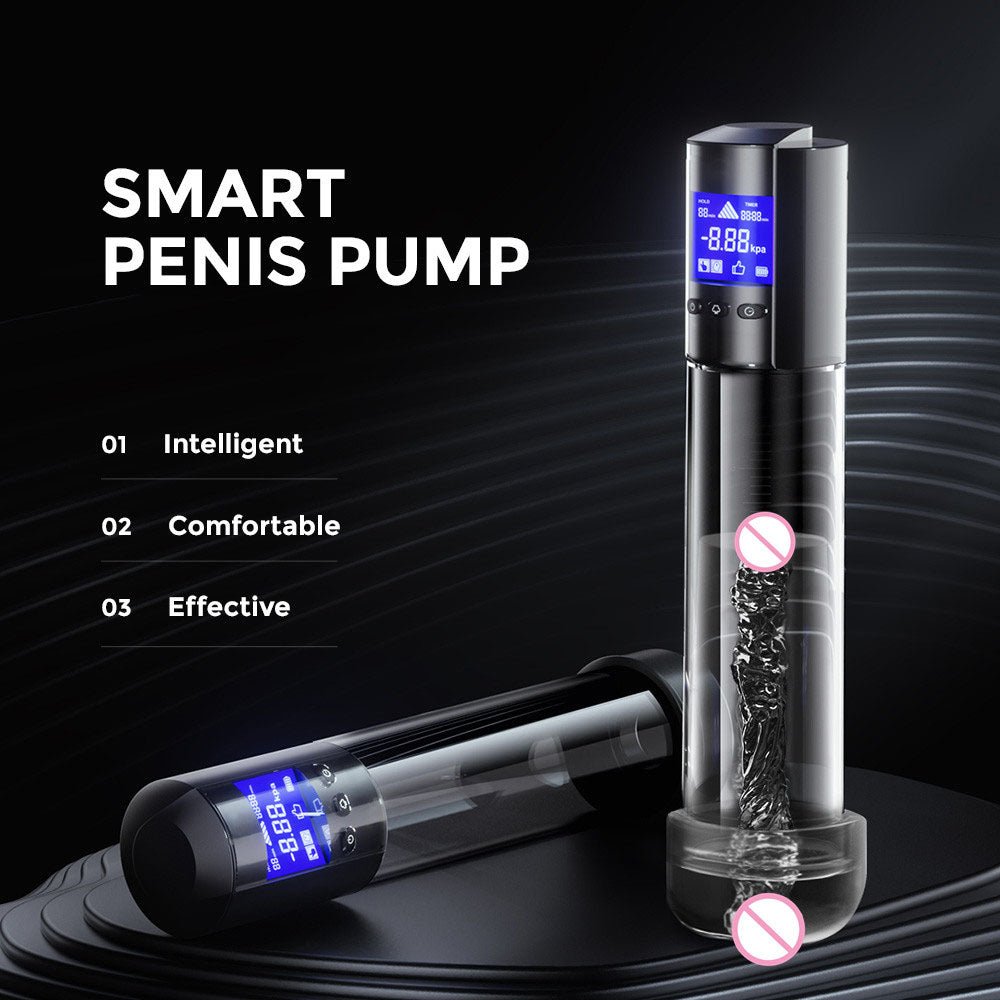 LuvPump Smart Penis Pump - Clear USB Rechargeable Automatic Penis Pump
